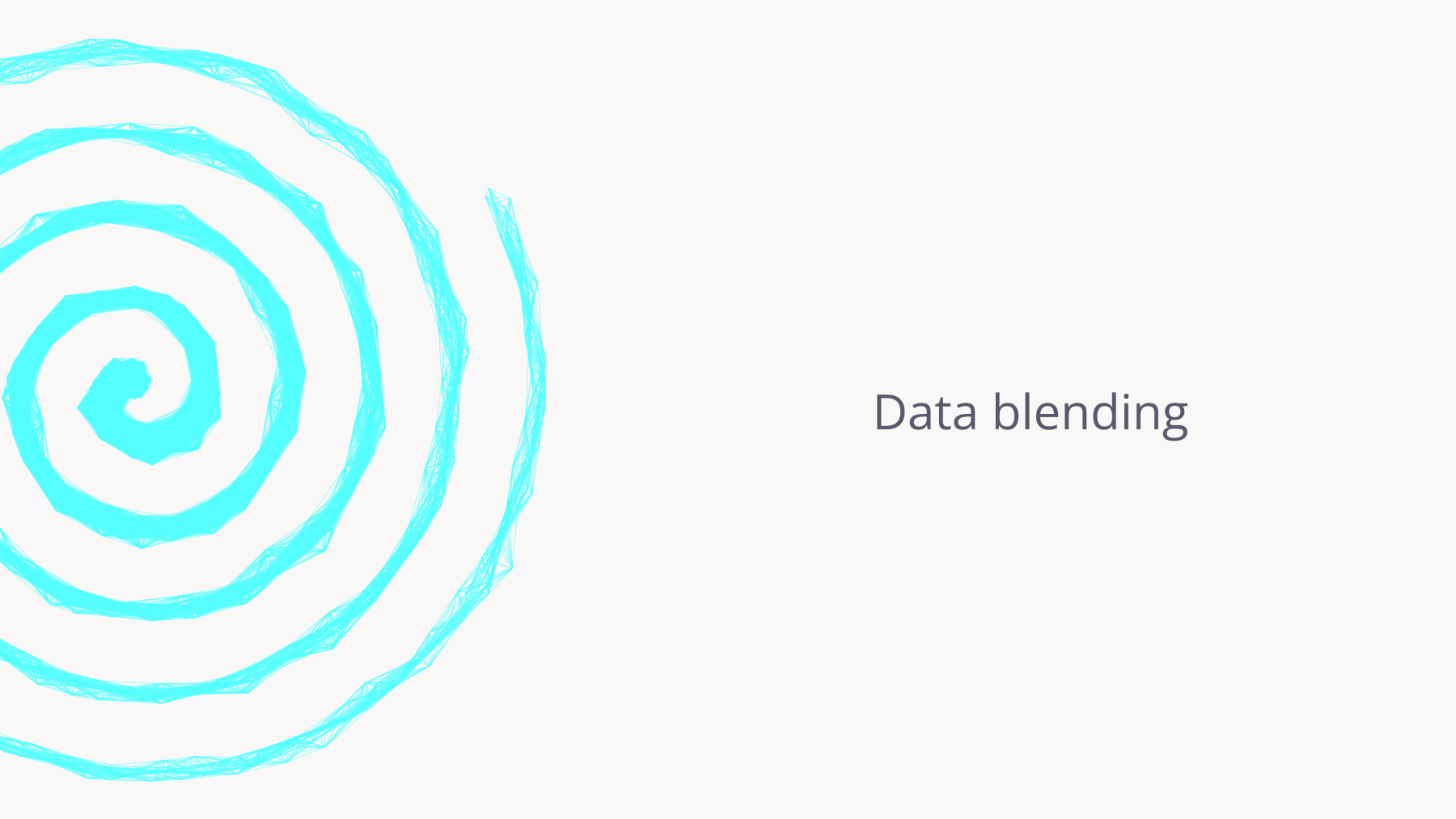 Blending marketing data.