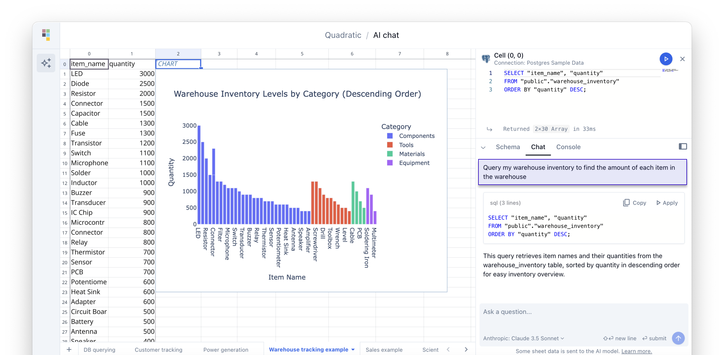 Screenshot of Quadratic