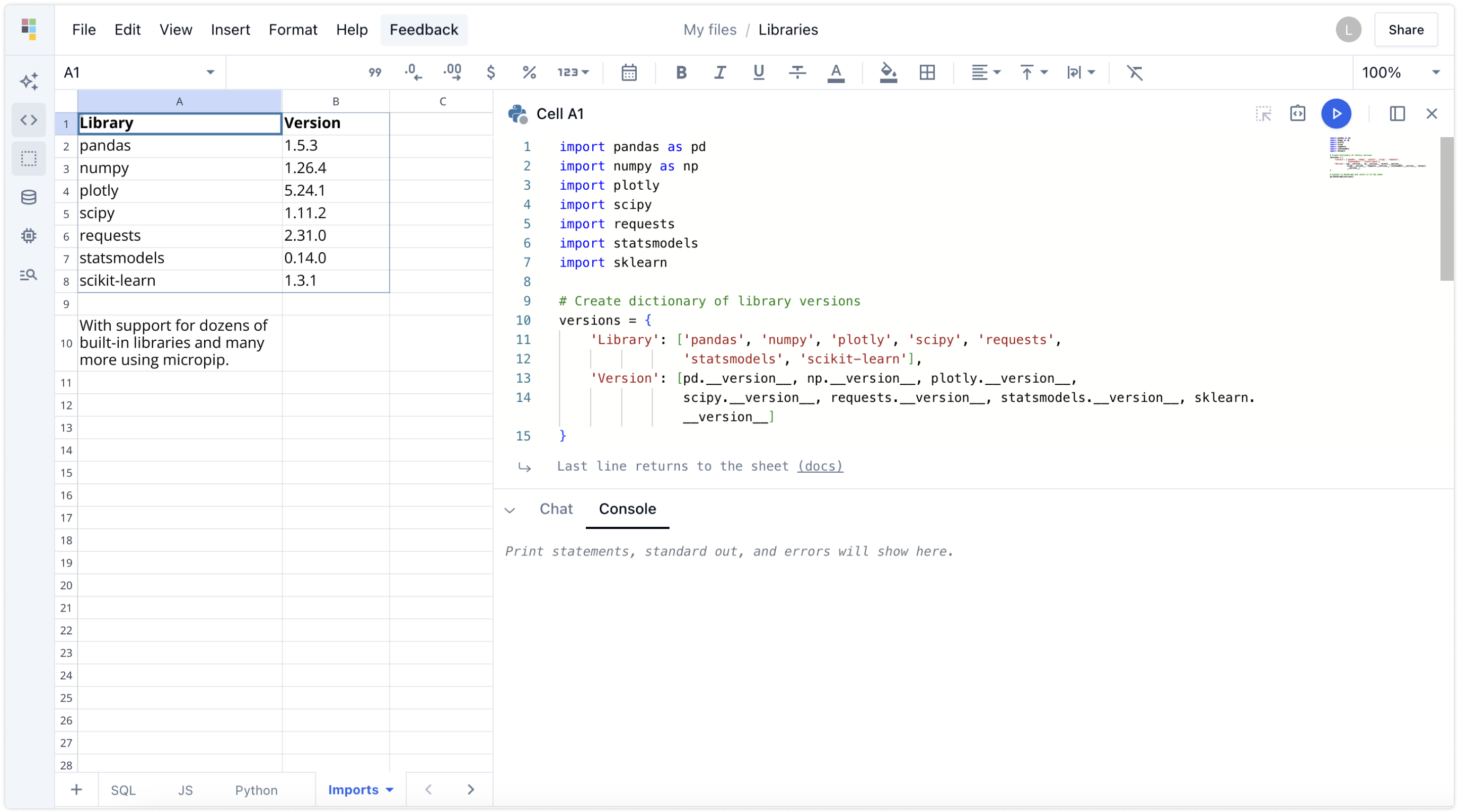 Import packages easily